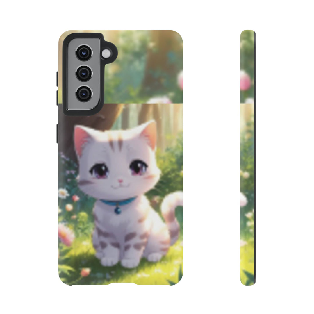 Cute Ai Cat Phone Case - Tough Protection with Floral Design for Cat Lovers