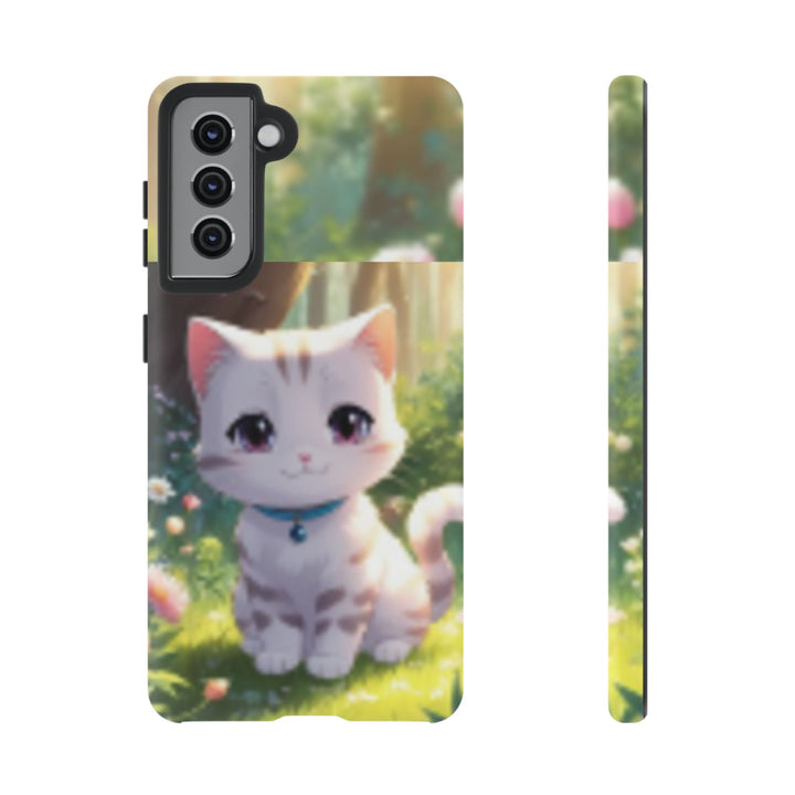 Cute Ai Cat Phone Case - Tough Protection with Floral Design for Cat Lovers
