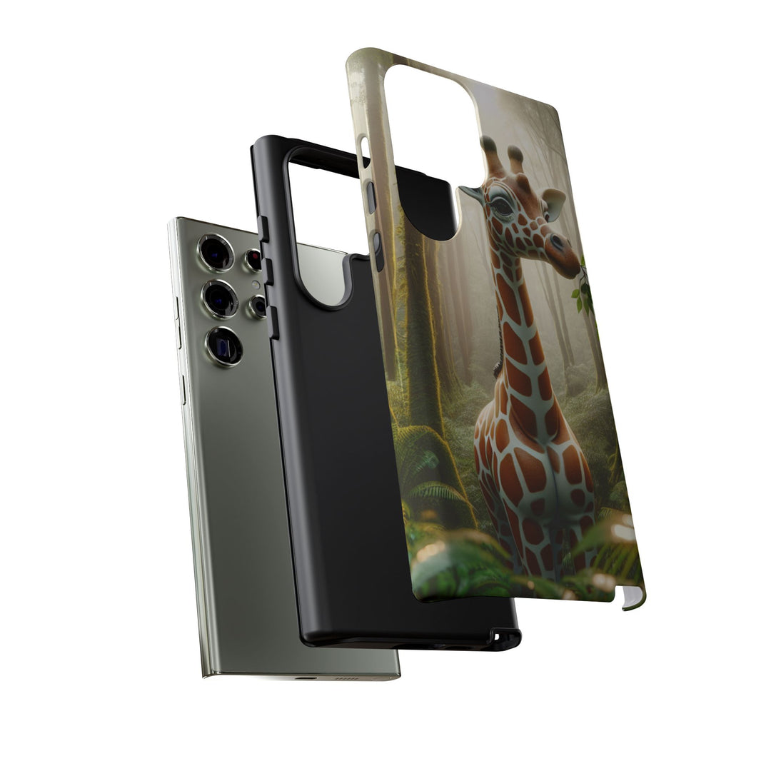 Giraffe Tough Phone Case - Cute Animal Design for Nature Lovers