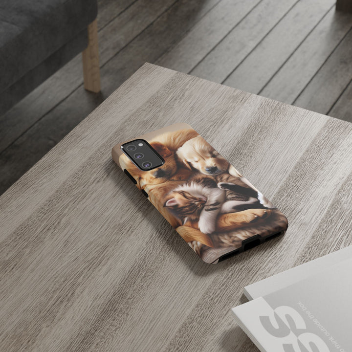 Cute Pets Phone Case - Adorable Dog and Cat Design for Animal Lovers