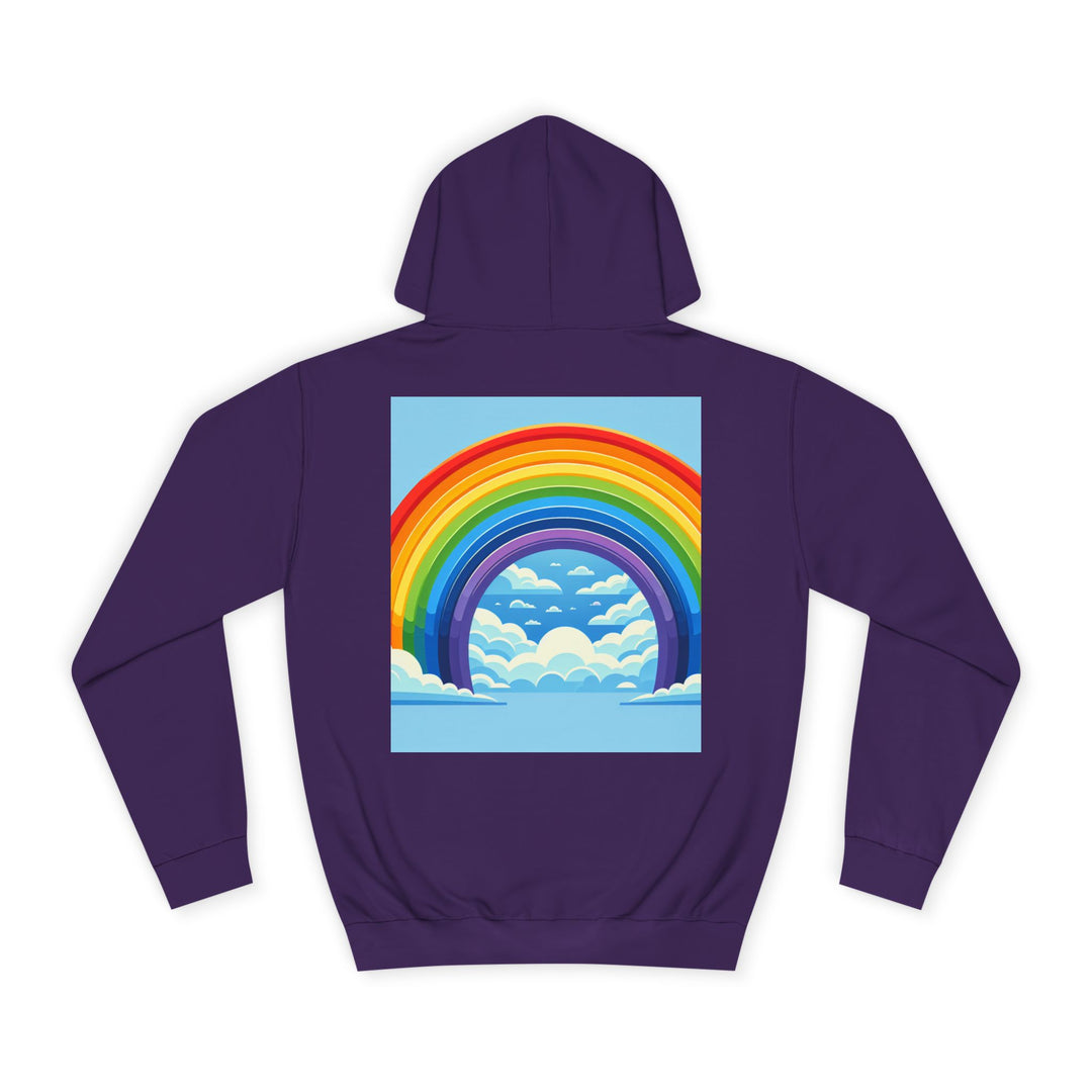 Unisex Love is Love Hoodie - Rainbow College Sweatshirt for Pride, LGBTQ+, Everyday Wear, Gift, Casual Style