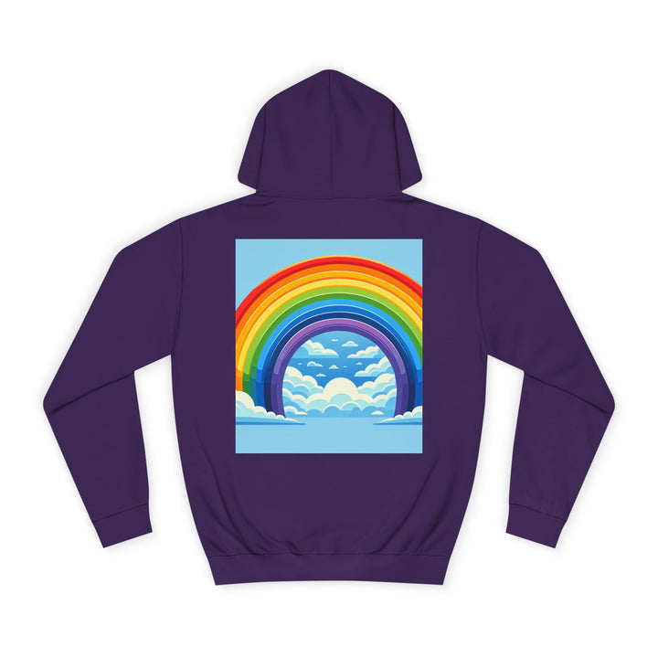 Unisex Love is Love Hoodie - Rainbow College Sweatshirt for Pride, LGBTQ+, Everyday Wear, Gift, Casual Style