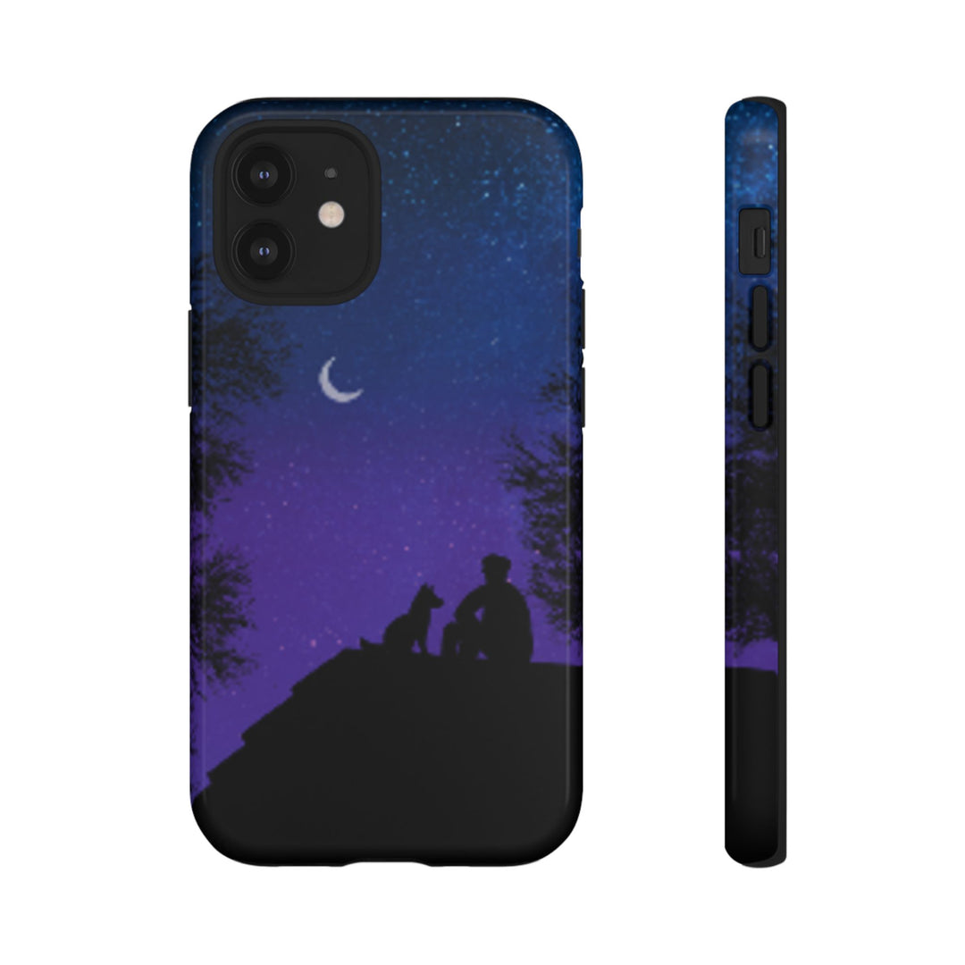 Starry Night Phone Case for Dog Lovers