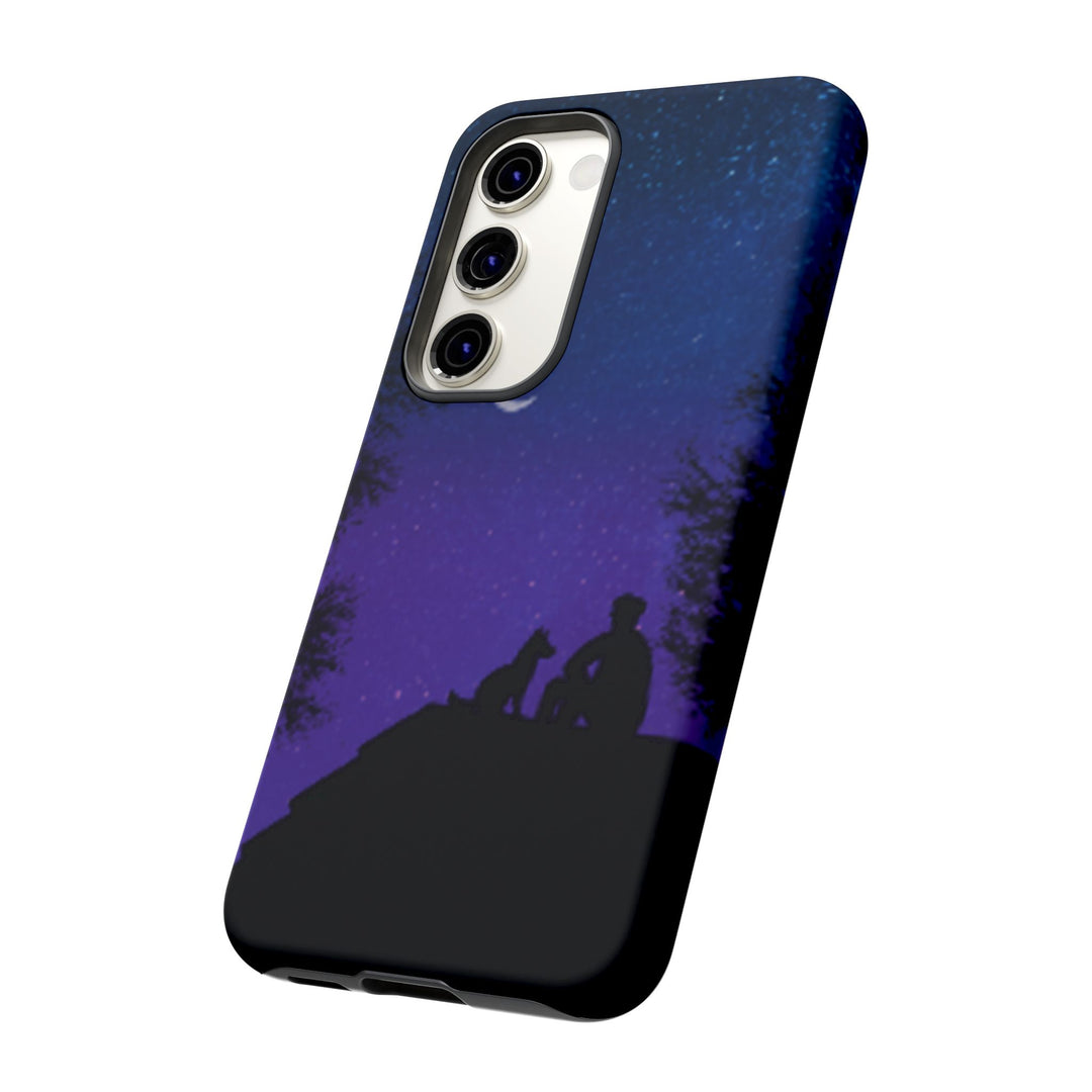 Starry Night Phone Case for Dog Lovers