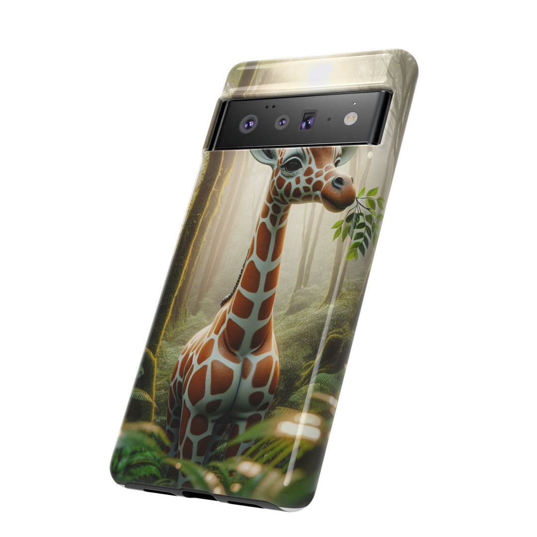 Giraffe Tough Phone Case - Cute Animal Design for Nature Lovers