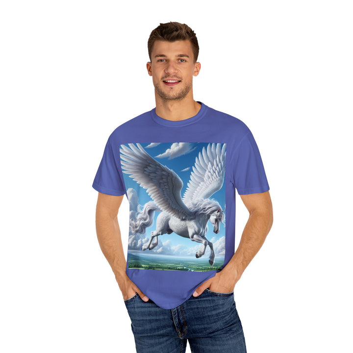 Mythical Pegasus Unisex Garment-Dyed T-shirt | Dreamy Fantasy Art Tee