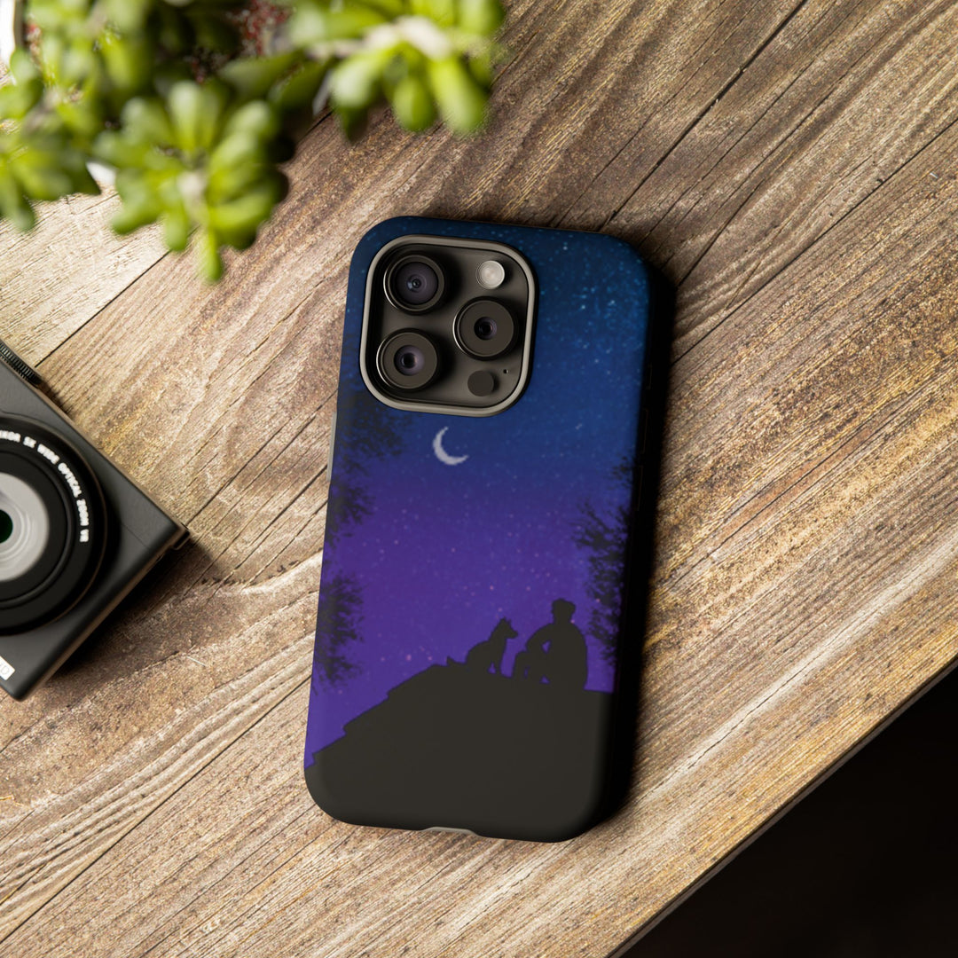 Starry Night Phone Case for Dog Lovers