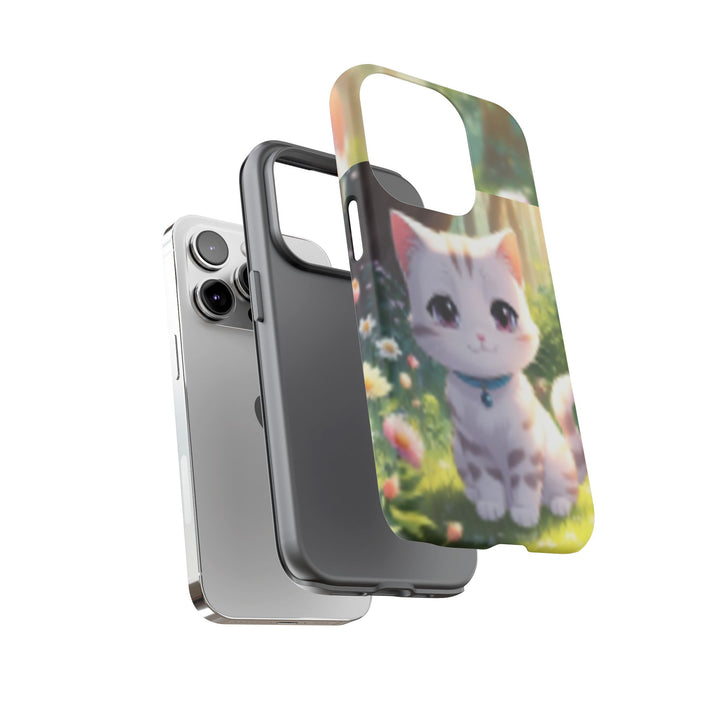Cute Ai Cat Phone Case - Tough Protection with Floral Design for Cat Lovers