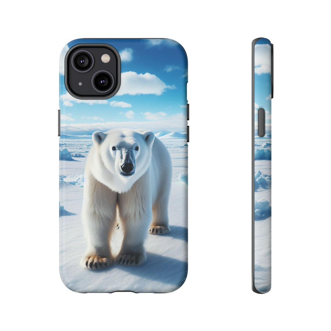 Polar Bear Tough Phone Case - Durable Protector with Arctic Design