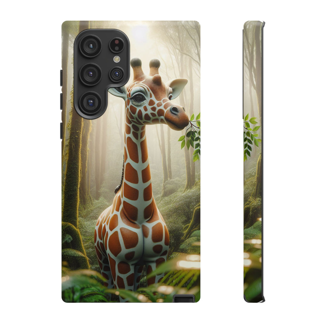 Giraffe Tough Phone Case - Cute Animal Design for Nature Lovers
