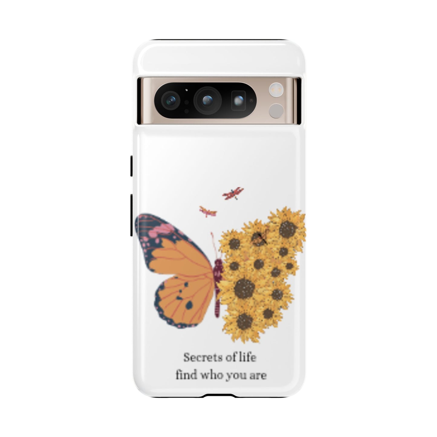 Butterfly & Sunflower Phone Case - "Secrets of Life" Design