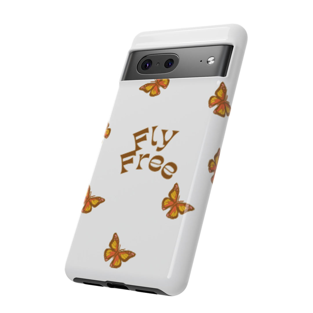 Stylish Phone Case | 'Fly Free' Butterfly Design | Unique Tough Cases