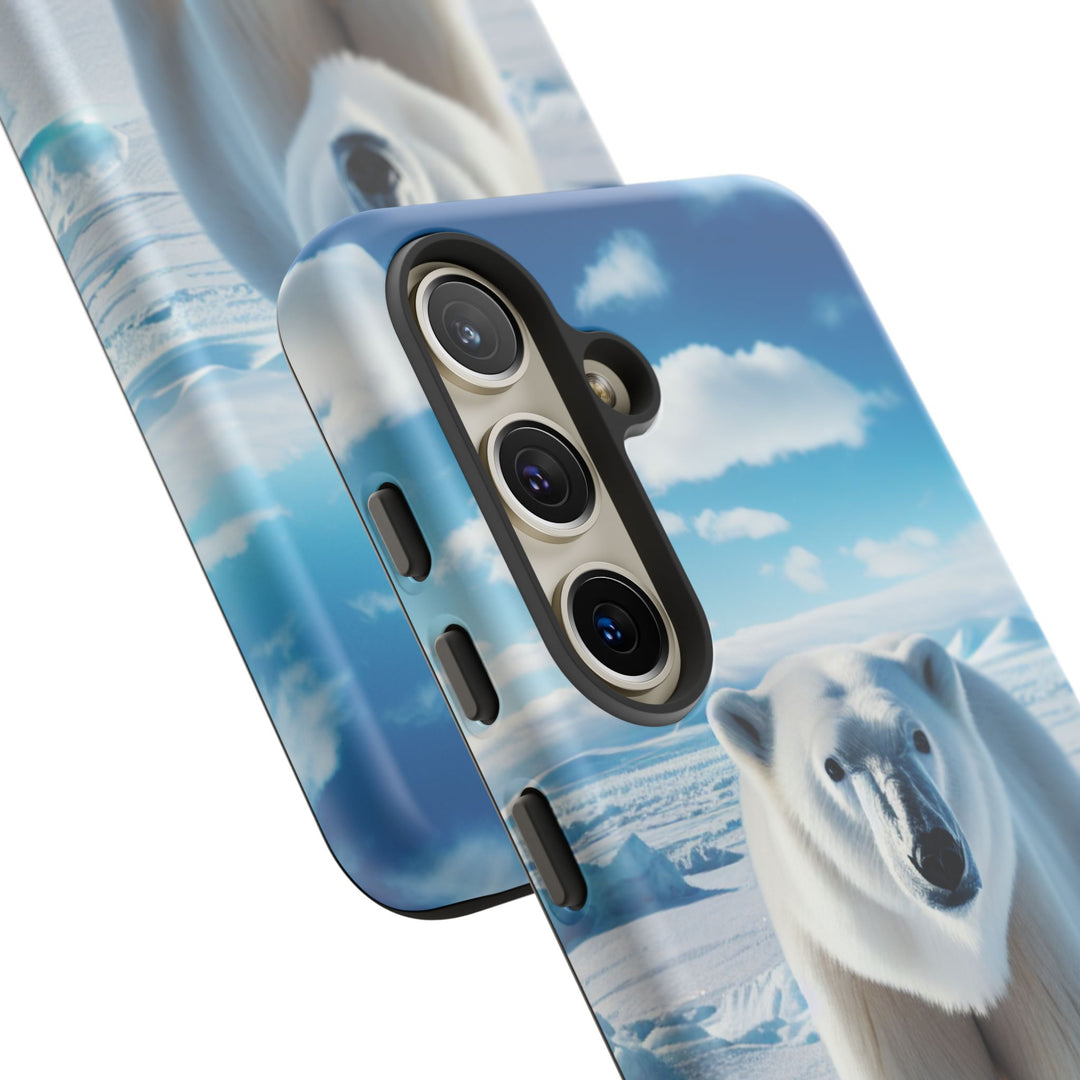 Polar Bear Tough Phone Case - Durable Protector with Arctic Design