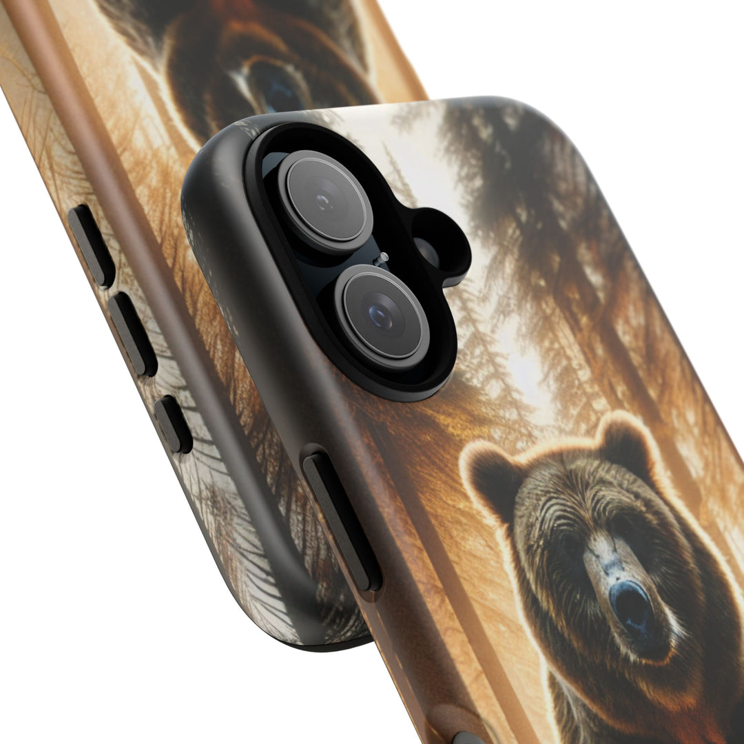 Wildlife Phone Case - Tough Cases with Bear Design, Nature Lover Gift, Animal-Themed Accessories, Eco-Friendly Tech Protection