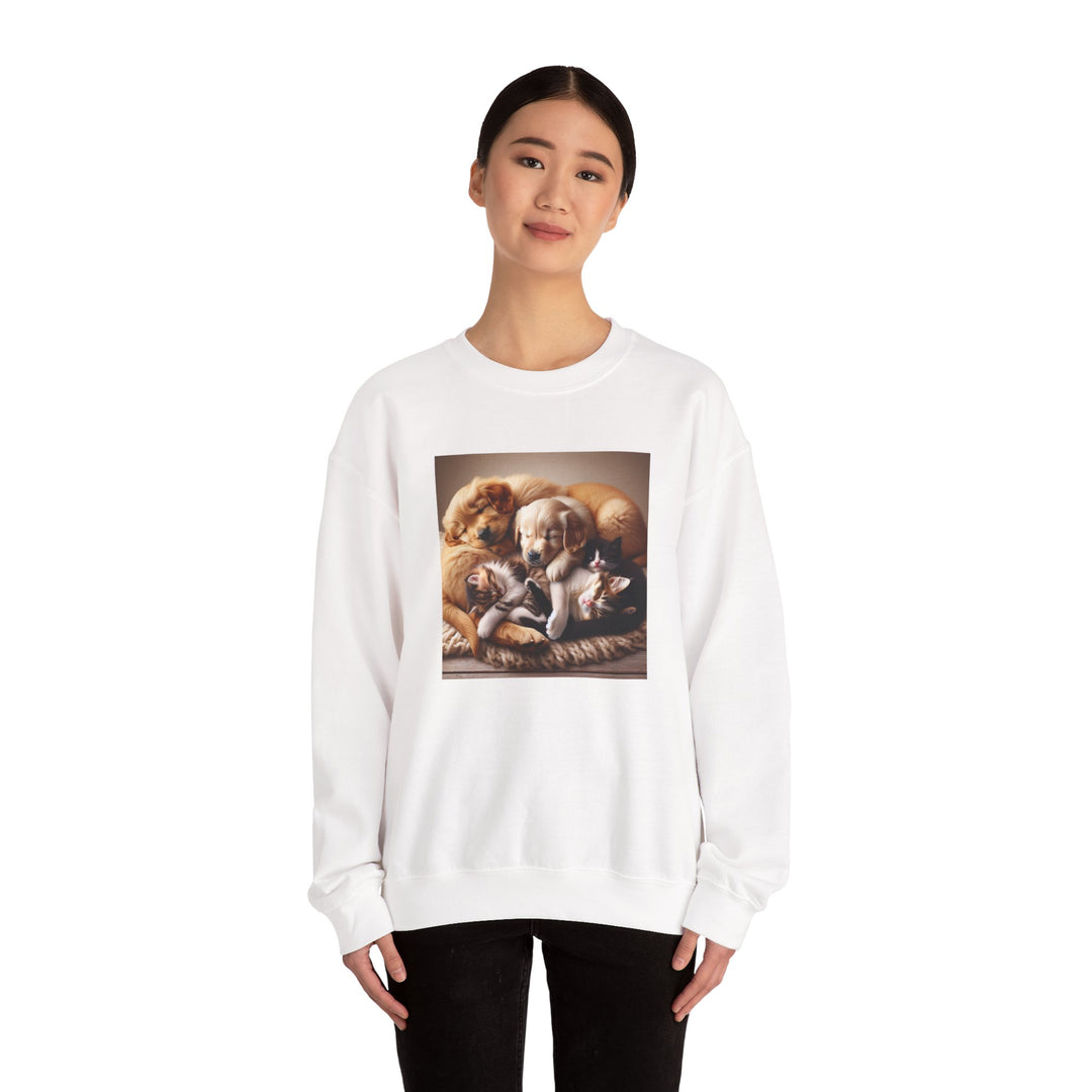 Cozy Pet Lovers' Crewneck Sweatshirt | Cute Dog Design | Gift for Animal Lovers | Comfy Pullover | Birthday or Holiday Gift