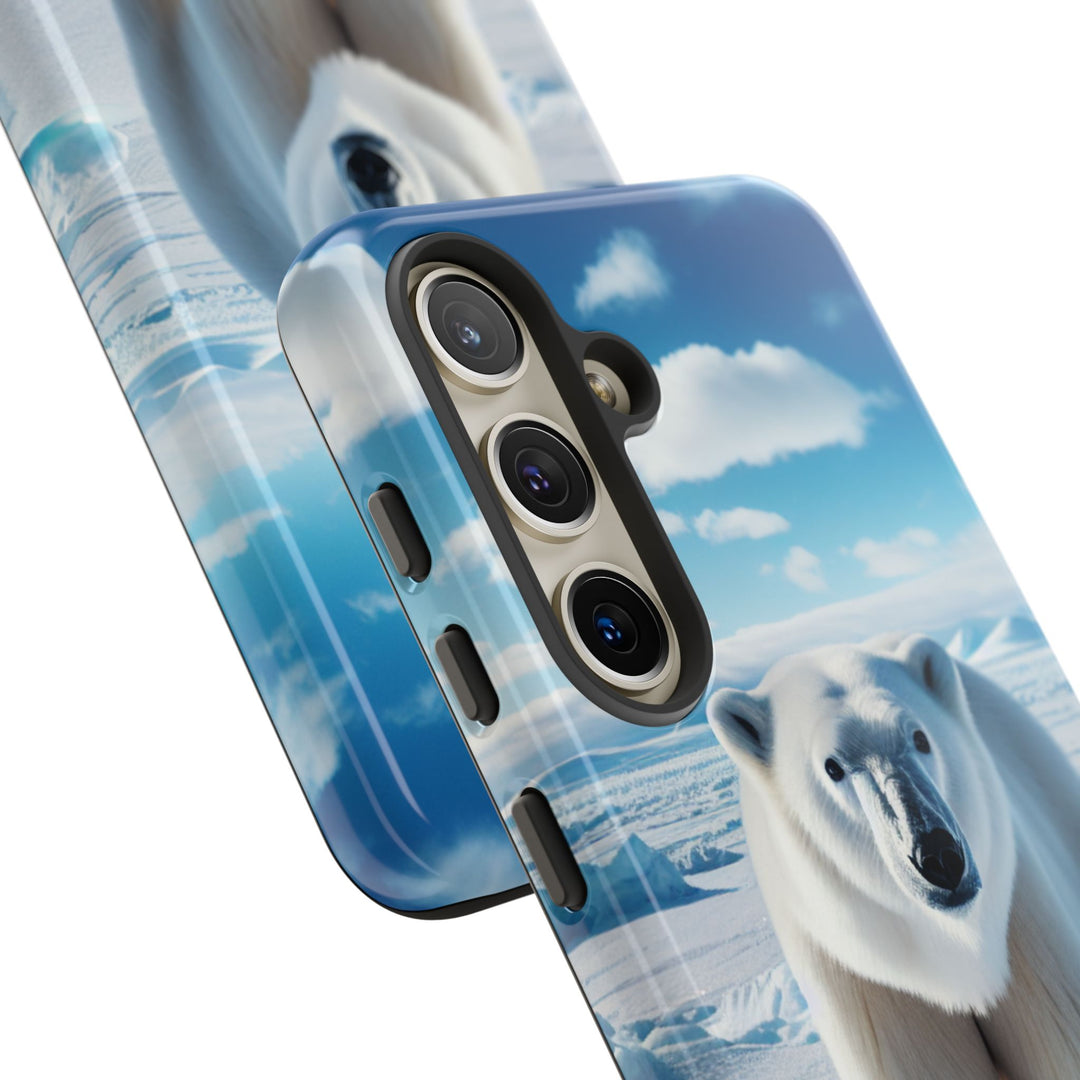 Polar Bear Tough Phone Case - Durable Protector with Arctic Design
