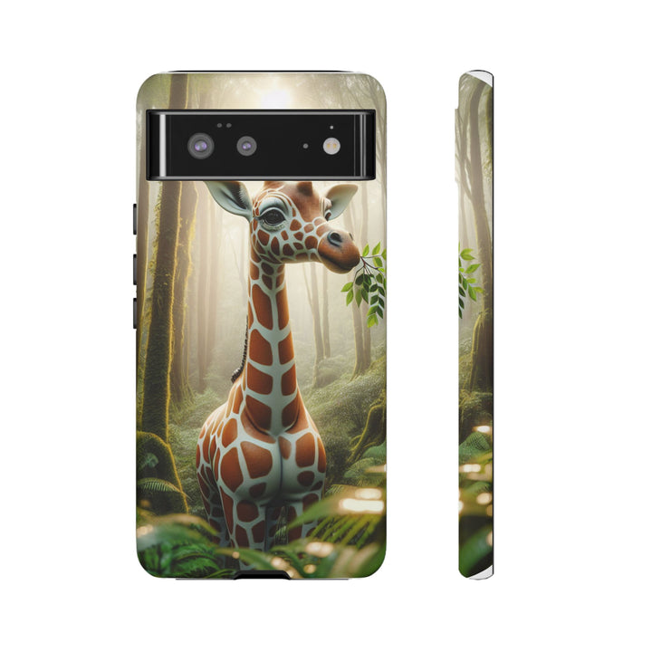 Giraffe Tough Phone Case - Cute Animal Design for Nature Lovers