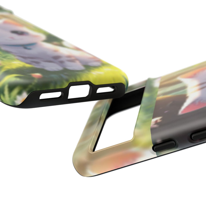 Cute Ai Cat Phone Case - Tough Protection with Floral Design for Cat Lovers