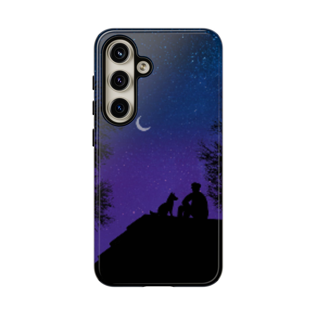 Starry Night Phone Case for Dog Lovers
