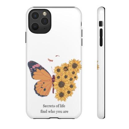 Butterfly & Sunflower Phone Case - "Secrets of Life" Design
