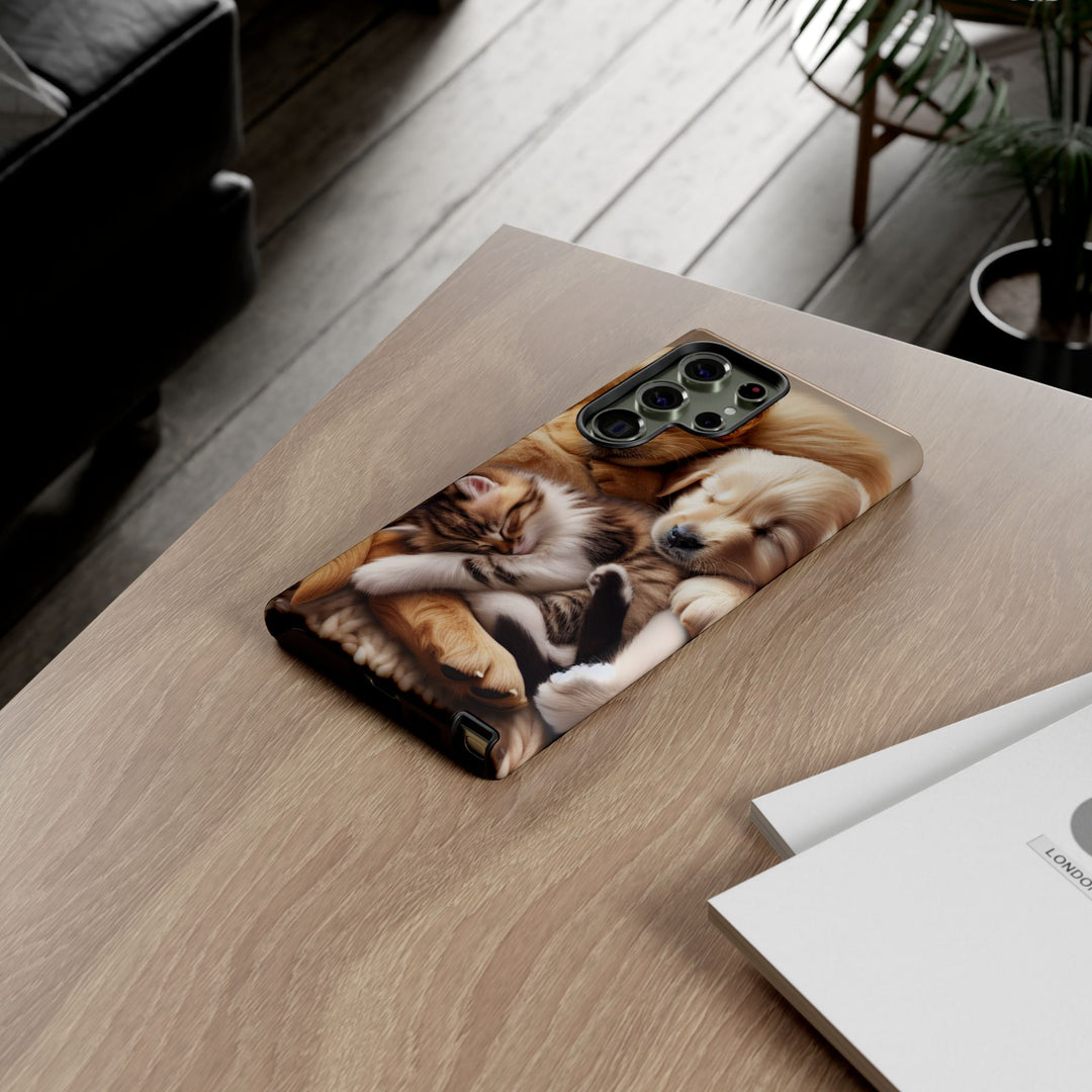 Cute Pets Phone Case - Adorable Dog and Cat Design for Animal Lovers