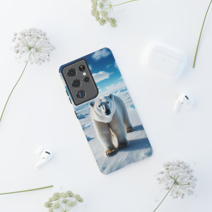 Polar Bear Tough Phone Case - Durable Protector with Arctic Design