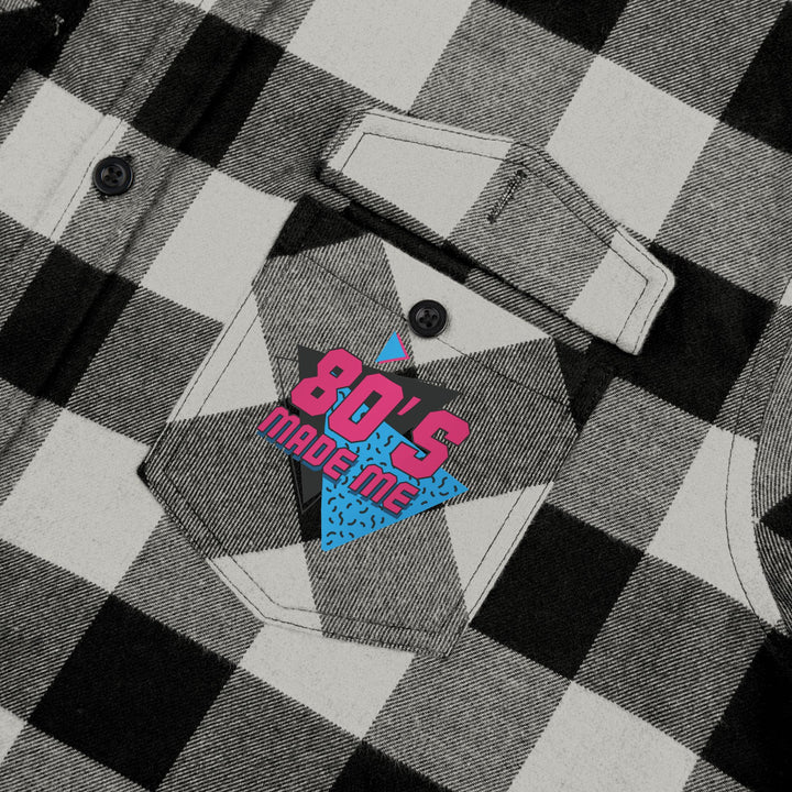 80s Inspired Unisex Flannel Shirt - Retro Cozy Casual Wear