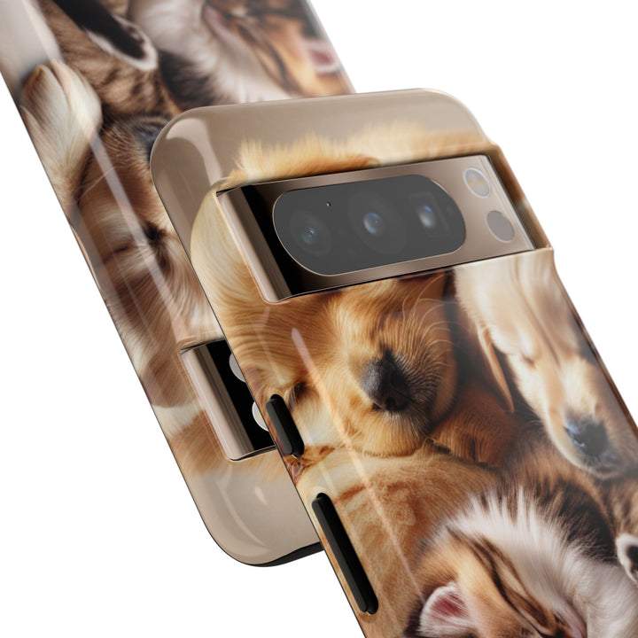 Cute Pets Phone Case - Adorable Dog and Cat Design for Animal Lovers