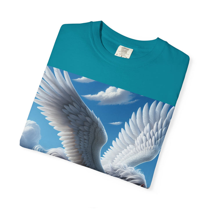 Mythical Pegasus Unisex Garment-Dyed T-shirt | Dreamy Fantasy Art Tee