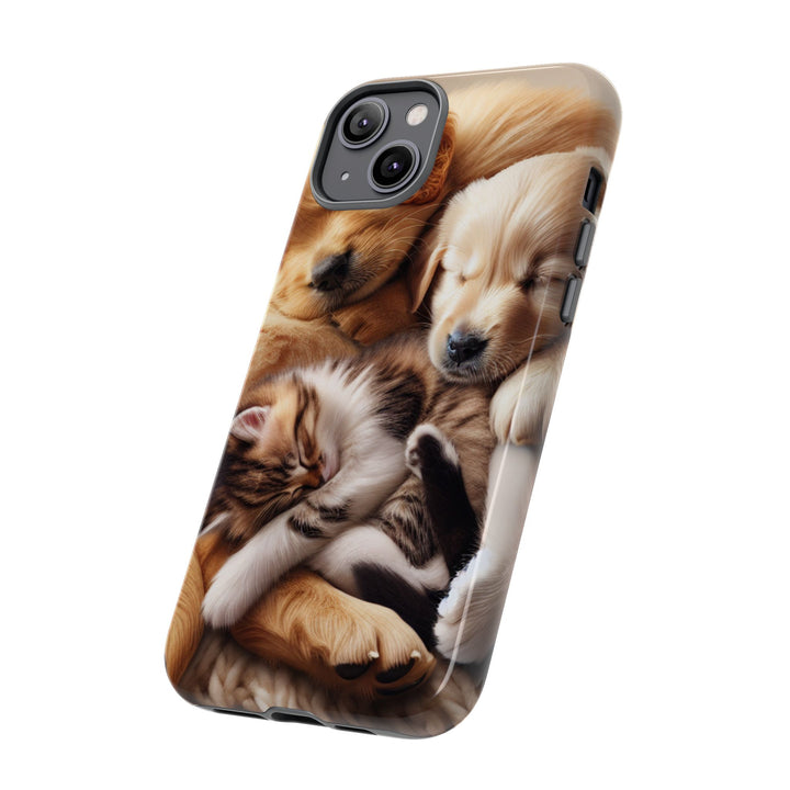 Cute Pets Phone Case - Adorable Dog and Cat Design for Animal Lovers