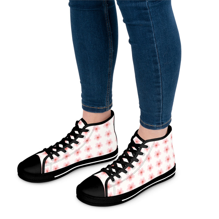Floral Women's High Top Sneakers - Stylish Comfort for Everyday Wear