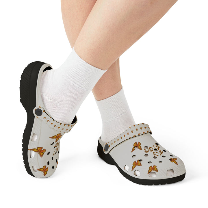Fly Free EVA Foam Clogs - Butterflies Design for Comfortable Everyday Wear