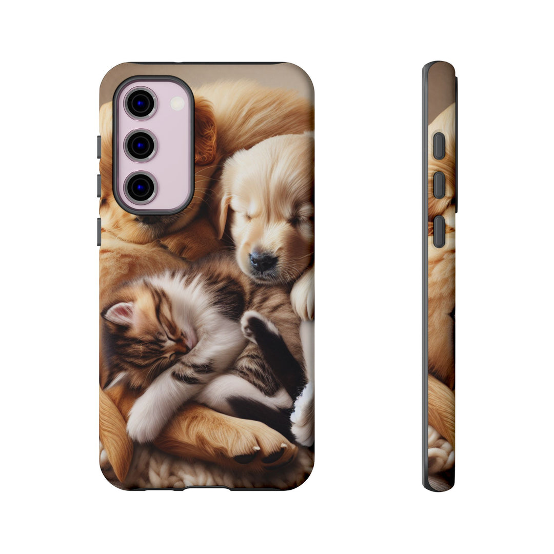 Cute Pets Phone Case - Adorable Dog and Cat Design for Animal Lovers