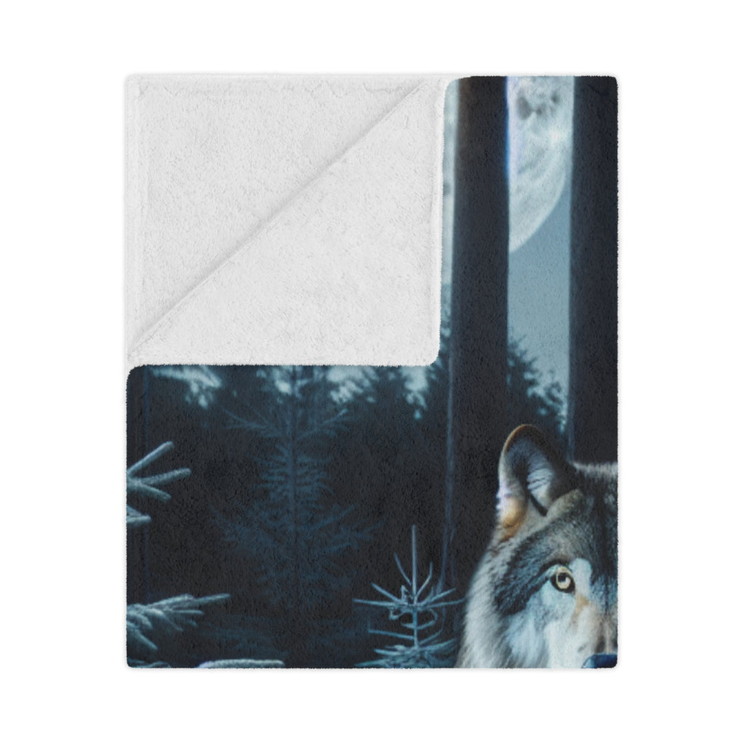 Wolf Forest Minky Blanket | Cozy Throw Blanket, Home Decor, Gift for Animal Lovers, Winter Warmth, Nature Blanket