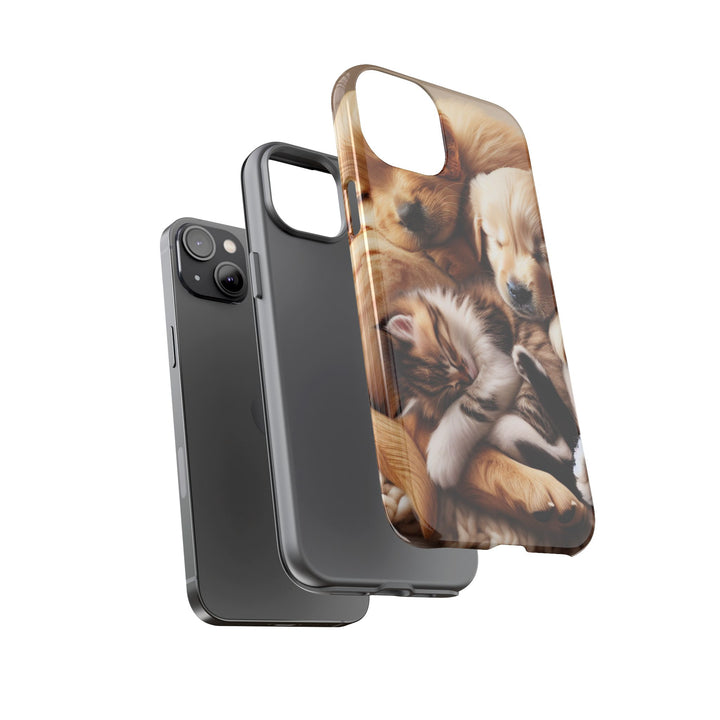 Cute Pets Phone Case - Adorable Dog and Cat Design for Animal Lovers
