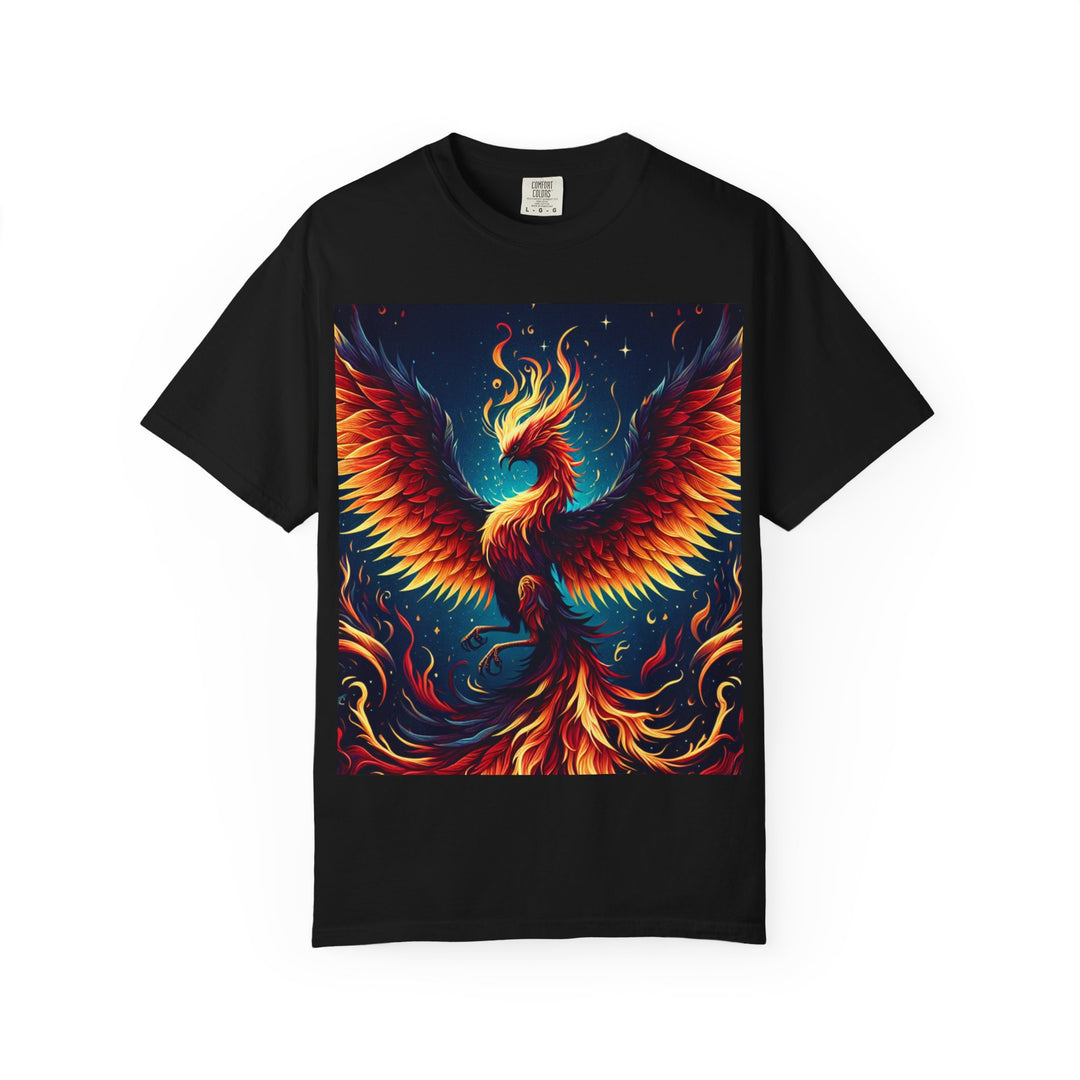 Phoenix Fire Unisex T-Shirt - Artistic Flame Design, Graphic Tee, Trendy Apparel, Gift for Art Lovers, Summer Fashion