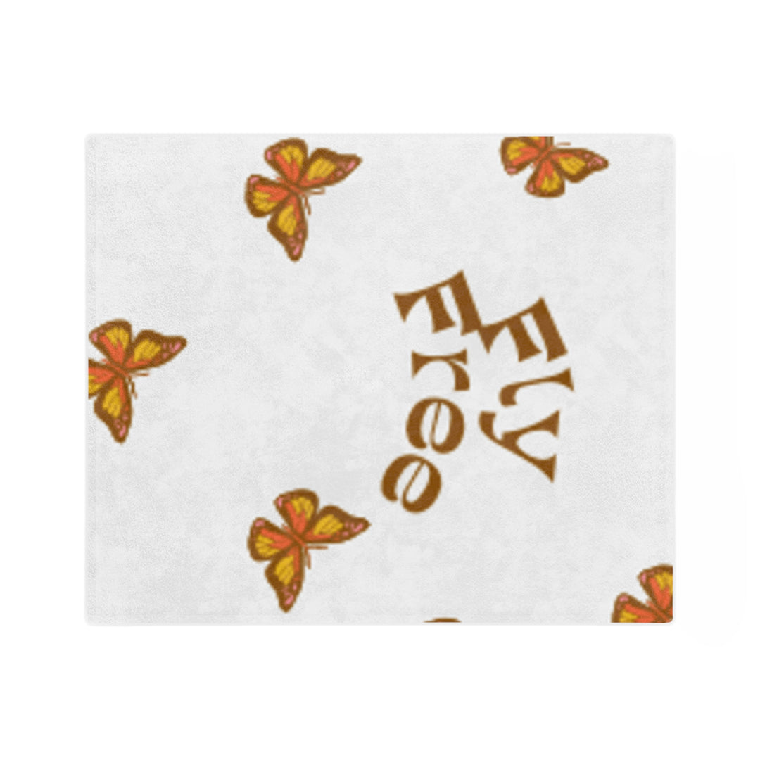 Fly Free Velveteen Microfiber Blanket - Cozy Butterfly Throw for Comfort & Inspiration