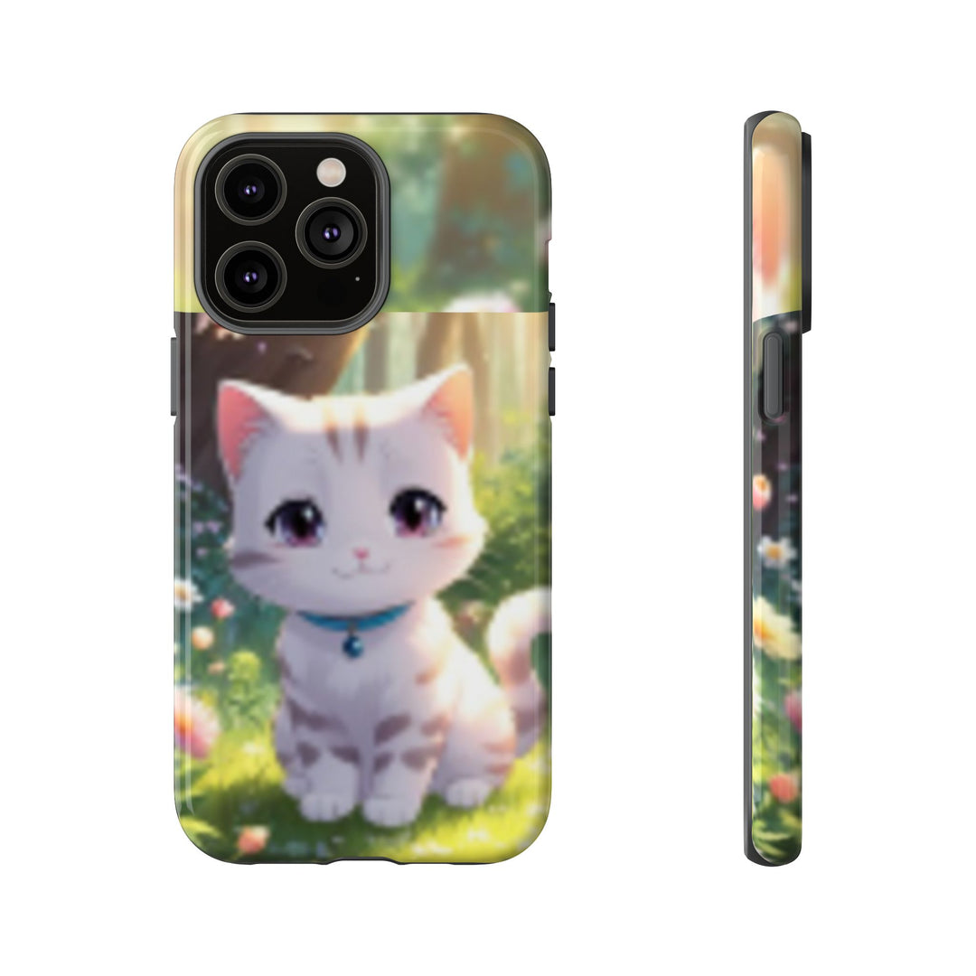 Cute Ai Cat Phone Case - Tough Protection with Floral Design for Cat Lovers
