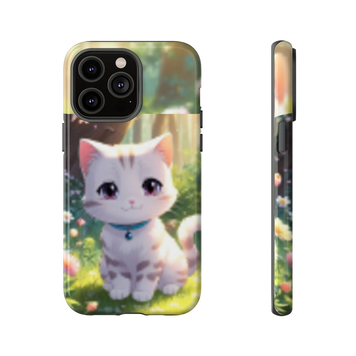 Cute Ai Cat Phone Case - Tough Protection with Floral Design for Cat Lovers