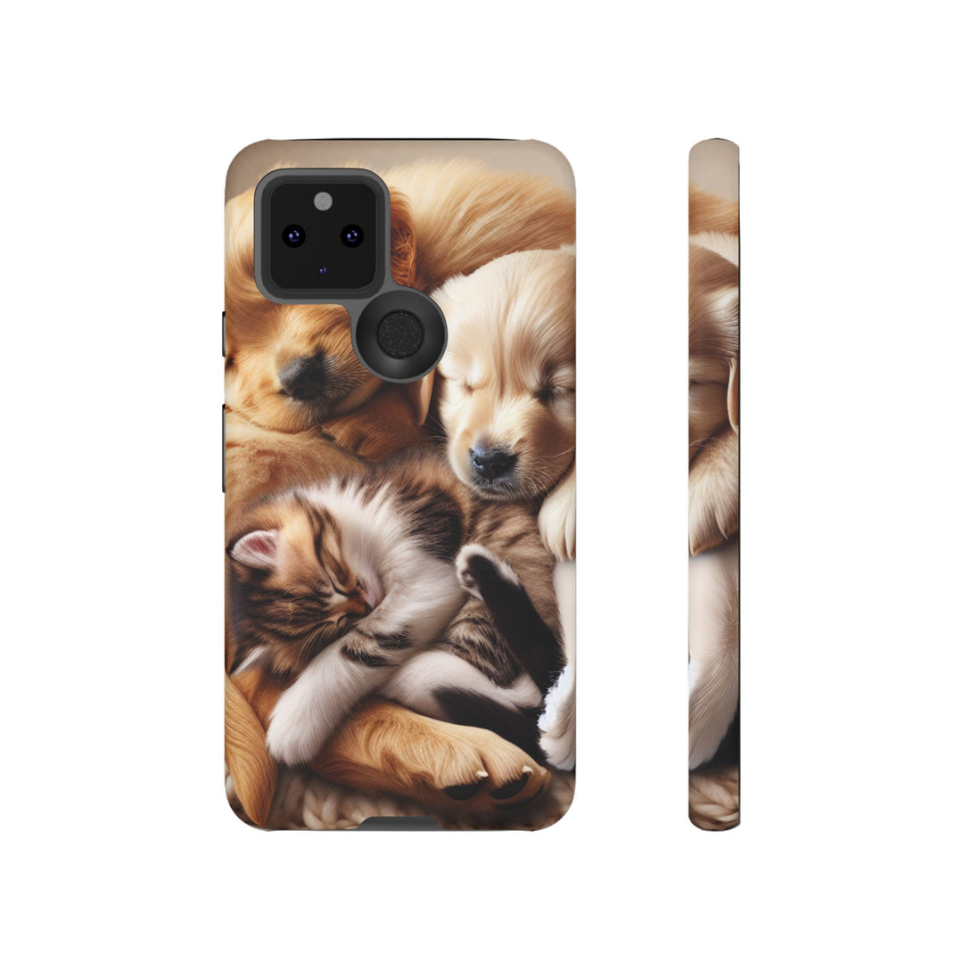 Cute Pets Phone Case - Adorable Dog and Cat Design for Animal Lovers