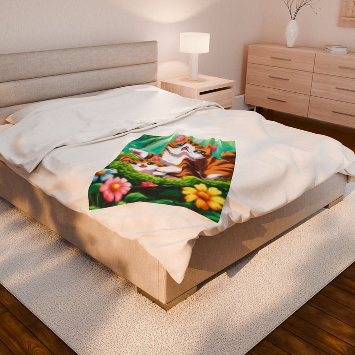 Plush Blanket - AI Cat Design