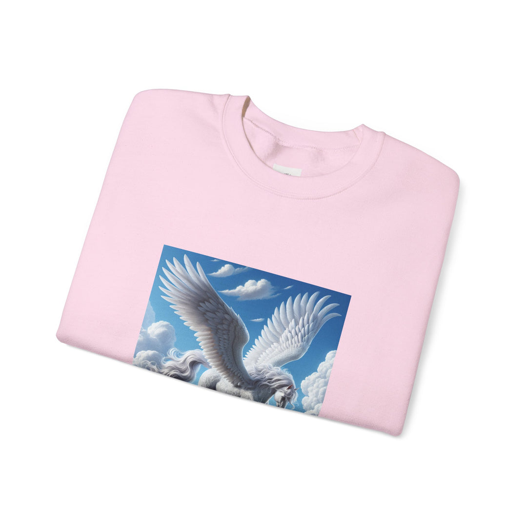 Mythical Pegasus Crewneck Sweatshirt, Cozy Unicorn Gift, Fantasy Apparel, Perfect for Fall, Unique Unisex Sweatshirt