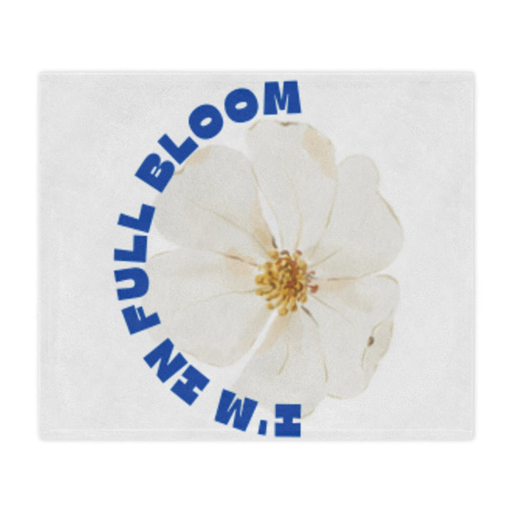 I'm In Full Bloom Minky Blanket - Cozy Floral Throw for Home, Gifts & Celebrations