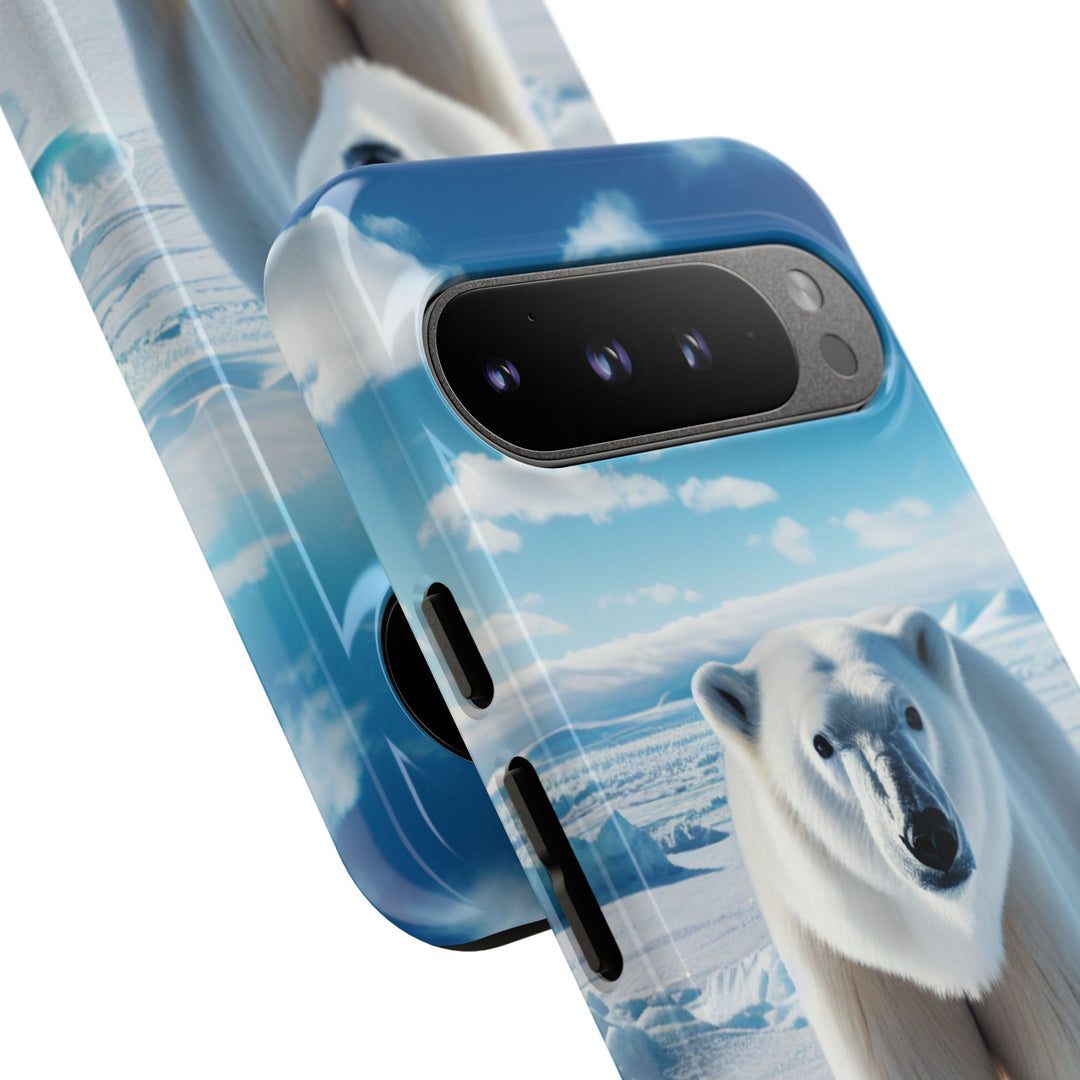 Polar Bear Tough Phone Case - Durable Protector with Arctic Design