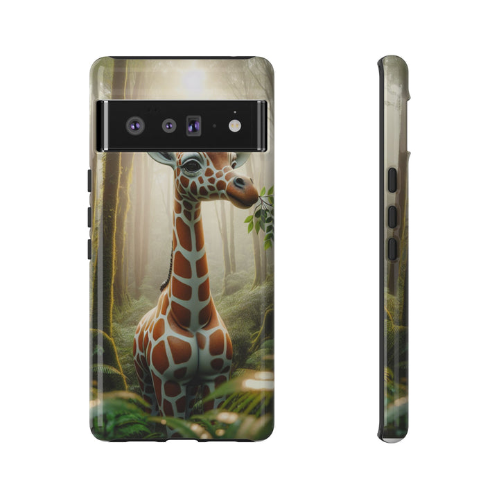 Giraffe Tough Phone Case - Cute Animal Design for Nature Lovers