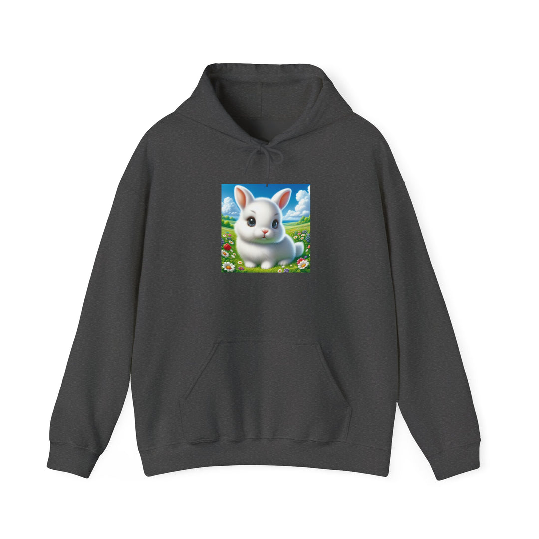 Cute Bunny Hooded Sweatshirt for Animal Lovers, Cozy Apparel for Spring, Easter Gift, Gift for Kids, Casual Wear