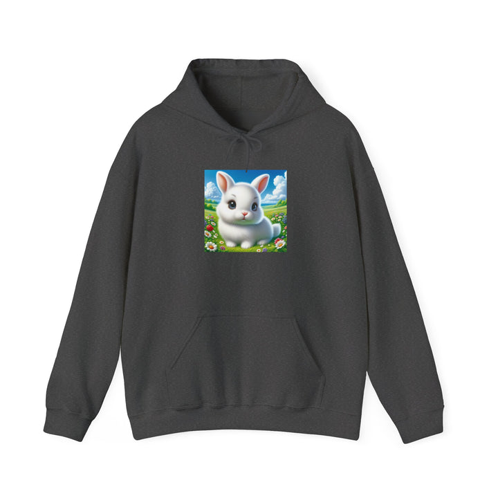 Cute Bunny Hooded Sweatshirt for Animal Lovers, Cozy Apparel for Spring, Easter Gift, Gift for Kids, Casual Wear