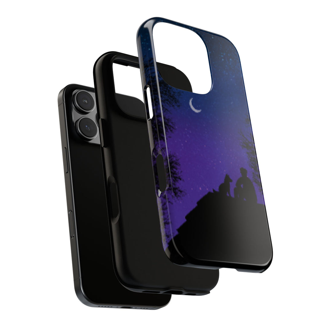 Starry Night Phone Case for Dog Lovers