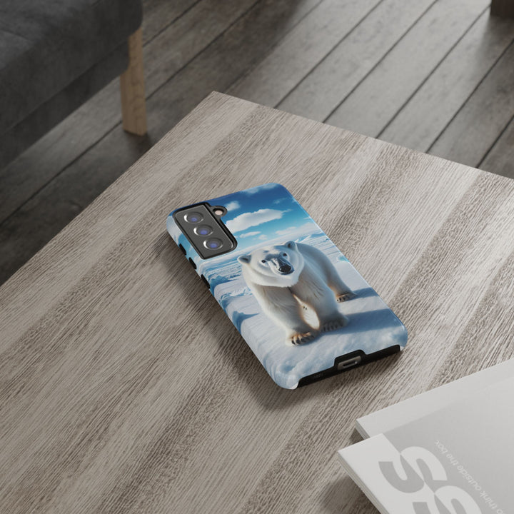 Polar Bear Tough Phone Case - Durable Protector with Arctic Design
