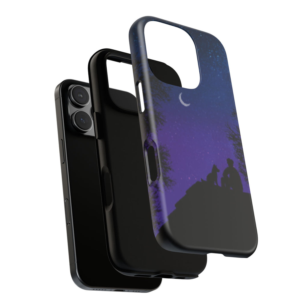 Starry Night Phone Case for Dog Lovers